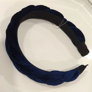 Dark Blue Velvet Headband